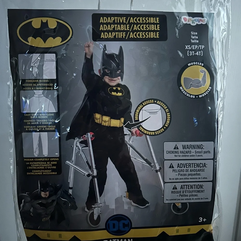DC Comics Batman Kids Costume - Black and Yellow‎